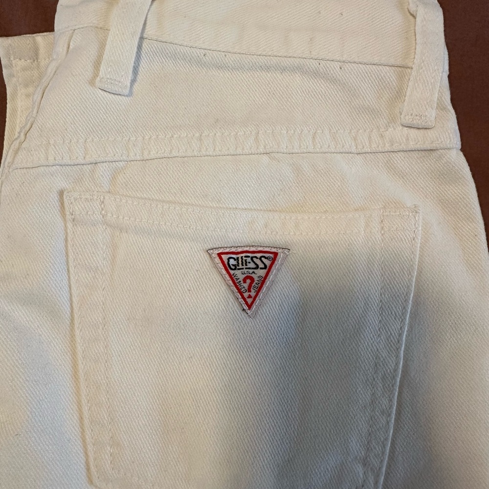 Vintage Guess White Denim Jeans - Picture 7 of 7